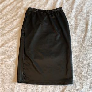 Pleather pencil skirt